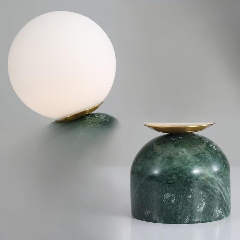 EMERALD GREEN MARBLE LAMP